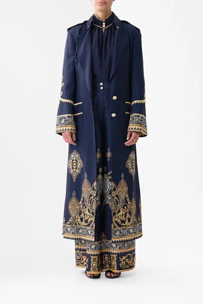 Camilla Long Military Coat The Imperial Gate In Blue