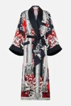 Camilla Long Robe With Flared Sleeve Mark Of Medusa