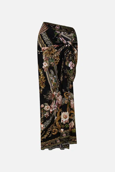 Camilla Long Sarong Dynasty Daze In Black