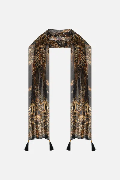 Camilla Long Scarf Baroque Around The Clock In Green