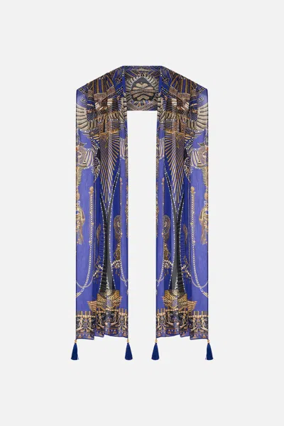 Camilla Long Scarf My Fair Pharaoh In Blue
