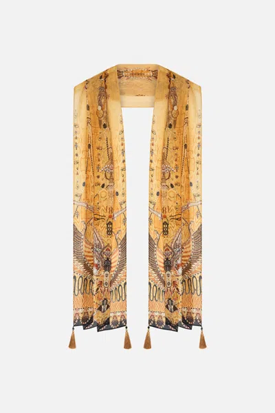Camilla Long Scarf Valley Of The Kings In Yellow