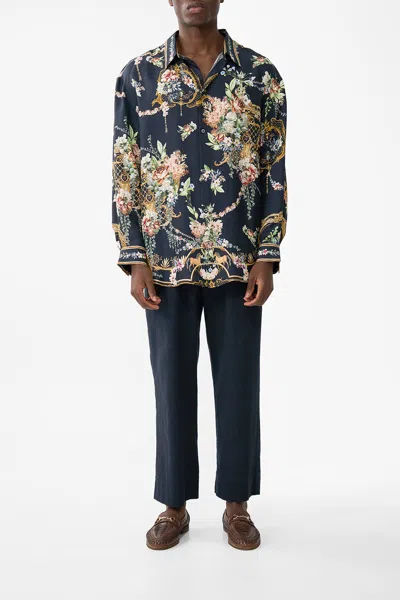 Camilla Long Sleeve Oversized Shirt Noble Endeavours In Black