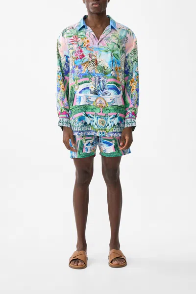 Camilla Long Sleeve Oversized Shirt Spirit Of Santa Maria In Multi