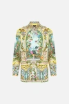 Camilla Long Sleeve Oversized Shirt Tales Of Topkapi Palace In Multi
