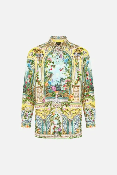 Camilla Long Sleeve Oversized Shirt Tales Of Topkapi Palace In Multi