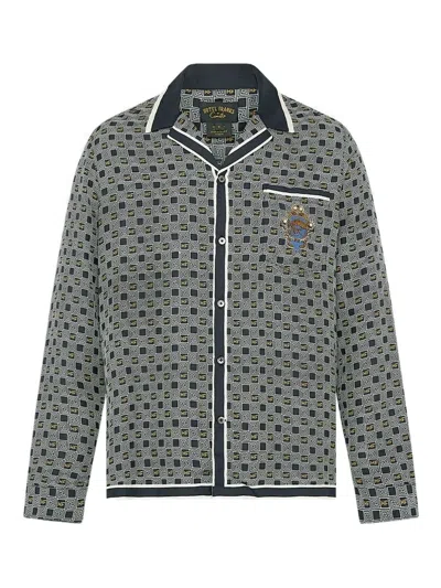 Camilla Long-sleeve Pattern Shirt In Blue