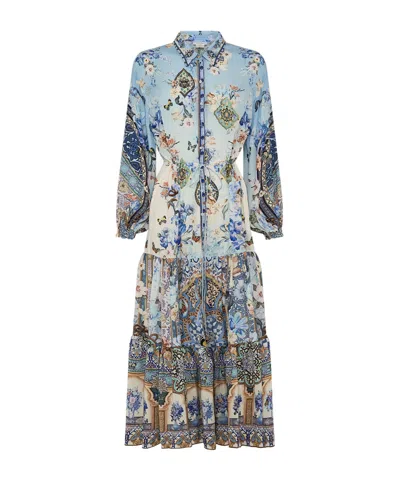 Camilla Long-sleeved Dress In Gray