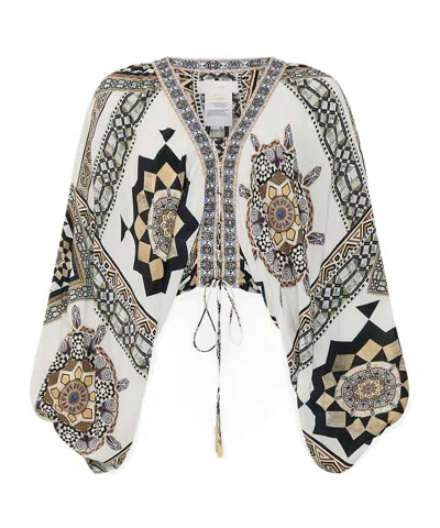 Camilla Long-sleeved Shirt In White