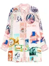 Camilla Long Sleeves Linen Shirt In Pink