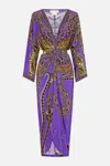 Camilla Long Split Front Twist Jersey Dress Luxorland Lady