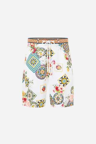 Camilla Long Walk Short With Elastic Back Magic Of The Mercado In Multi
