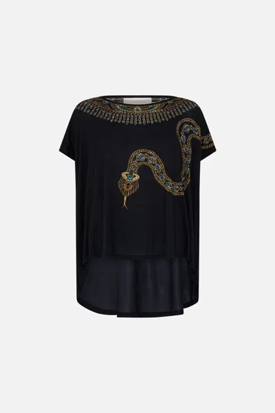 Camilla Loose Fit Tee - Black Call Me Cleopatra