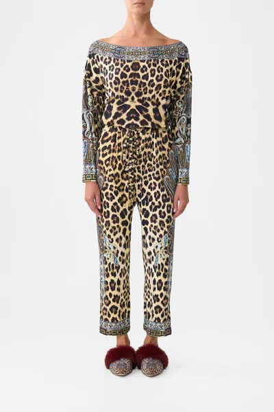 Camilla Lounge Jersey Jumpsuit Istanbul Animalia In Blue