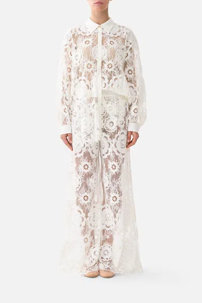 Camilla Lounge Pant I Left My Heart In Granada In White
