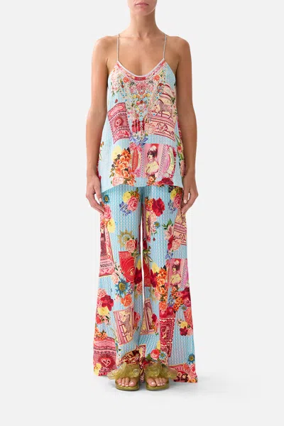Camilla Lounge Pant Papers And Curious Capers In Blue