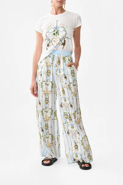 Camilla Lounge Pant Venus On A Vespa In Blue