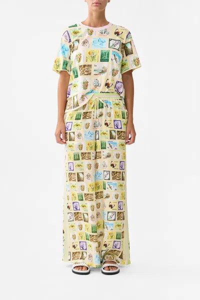 Camilla Lounge Pant With Love From Lisbon In Yellow