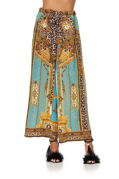 Camilla Lounge Trouser With Tie Waist In Multi