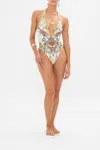 Camilla Low Back Halter One Piece With Trim Valley Of The Queens