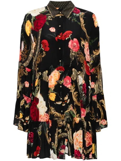 Camilla Magic In The Manuscripts Minidress In Blue