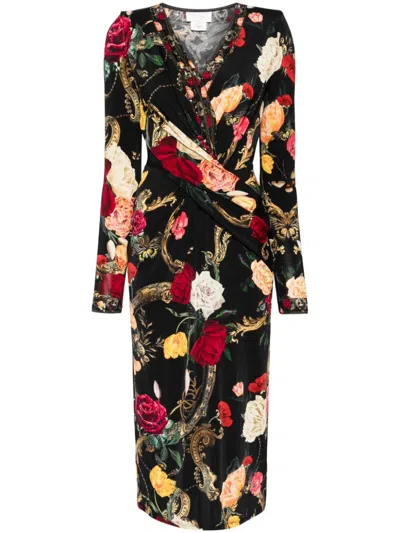 Camilla Magic In The Manuscripts Wrap Dress In Blue