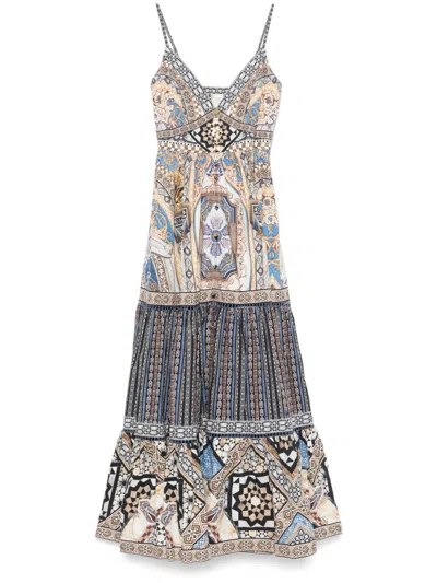 Camilla Make Me Your Mosaic Maxi Dress In Neutrals
