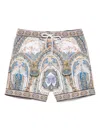 Camilla Mid Length Boardshort Make Me Your Mosaic In White