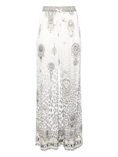Camilla Marble Heaven Trousers In White