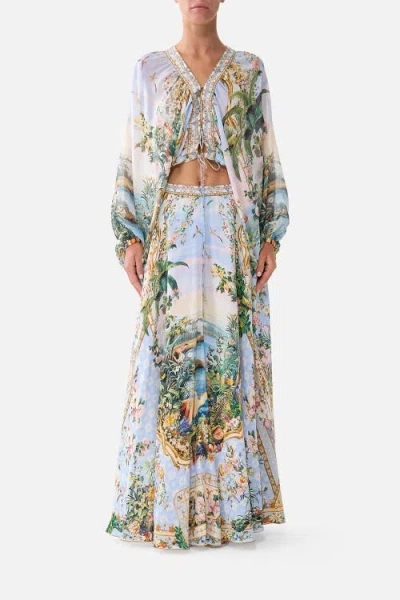 Camilla Maxi Circle Skirt In Multi