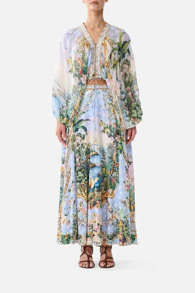 Camilla Maxi Circle Skirt Sisi Society In Blue