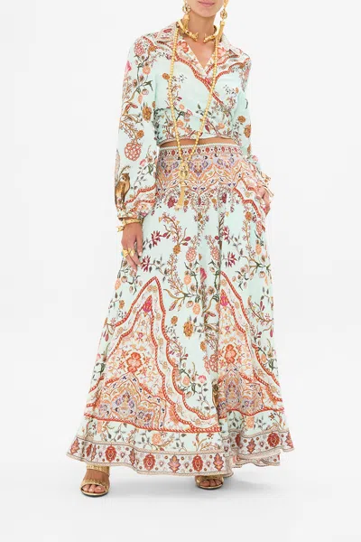 Camilla Maxi Circle Skirt Weaving Worlds In Multi