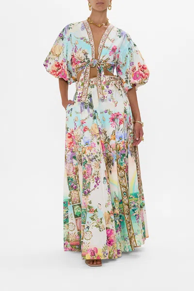 Camilla Maxi Wrap Skirt Munchkinland In Multi