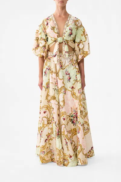 Camilla Maxi Wrap Skirt The Queens Quarters In Pink