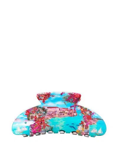 Camilla Meet Me In Mallorca Hair Clip In Blue