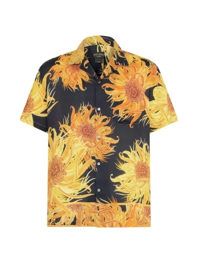 Camilla Men's Floral Camp Shirt In Make Me Your Masterpiece