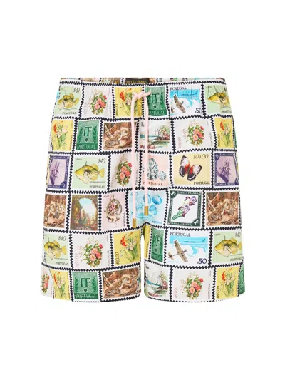 Camilla Men's Postcards From Portugal Postport Mid-length Board Shorts