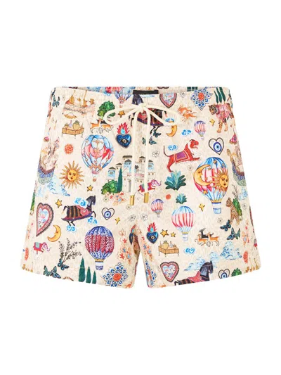 Camilla Men's Short-length Swim Trunks In Multi