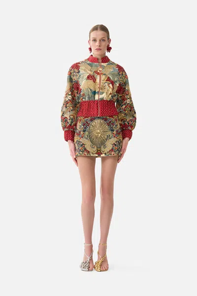 Camilla Micro Mini Skirt Meet Me At The Met In Multi