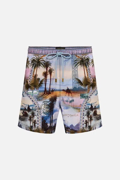 Camilla Mid Length Boardshort Call Me In Cairo In Burgundy