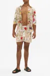 Camilla Mid Length Boardshort Egyptian Rose
