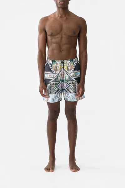 Camilla Mid Length Boardshort My Porto Pen Pal In Multi