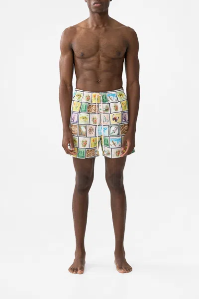 Camilla Mid Length Boardshort My Porto Pen Pal In Multi