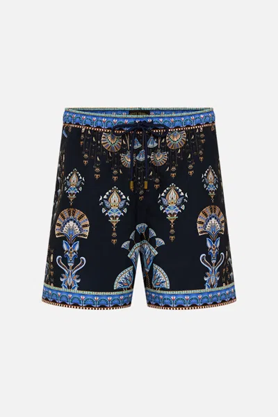 Camilla Mid Length Boardshort Under Scarab Skies In Multicolor