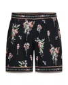 Camilla Mid Length Printed 12 Board Shorts In Black