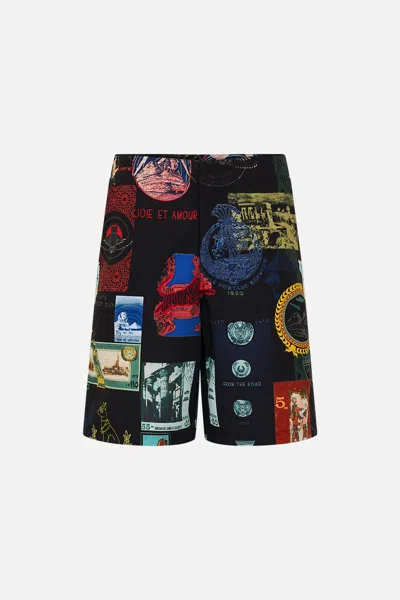 Camilla Mid Length Trail Short Landmarks And Love Letters In Black