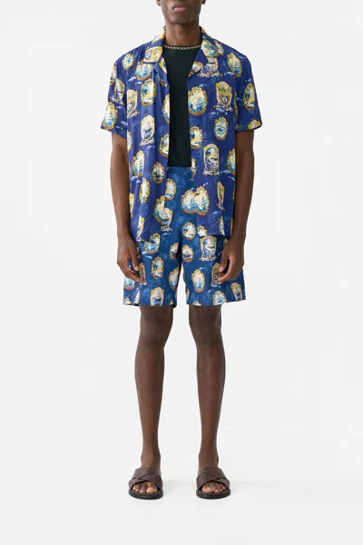 Camilla Mid Length Trail Short Song Of Saint Anthony In Blue