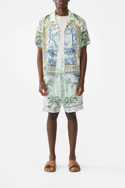 Camilla Mid Length Walk Short Jardim Party In Multi