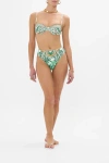 Camilla Midrise Bikini Bottom In Corridor Of Calm