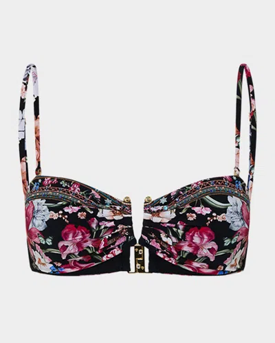 CAMILLA MIDNIGHT IN MONSERRATE BANDEAU U-RING BIKINI TOP